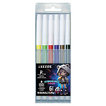 Фломастеры " deVente " Korokoro 6цв круглые, невентилируемый колпачок, пластиковый блистер, европодвес