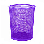 Корзина для мусора " KWELT " 12л металлическая, сетчатая, фиолетовая