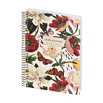 Ежедневник недатированный А5 160*210мм " Bruno Visconti " 136л Cute Diary. Flora. Пионы, смешанная линовка, обложка- картон, золотая спираль, белый офсет 80г/м2, печать в 2 краски, скругленные углы, индивидуальна упаковка