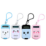 Калькулятор карманный на брелоке 8 разрядов" Mazari " 40*62мм, батарея AG10, 4 цвета (без возможности выбора цвета), индивидуальная упаковка