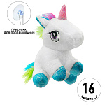 Мягкая игрушка " KWELT " Единорожка, 16см, присоска для подвешивания