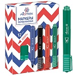 Маркер " Attomex " зеленый 3мм пулевидный наконечник перманентный