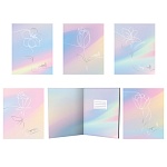 Тетрадь А5 48л клетка " Академия Групп " Нежность, офсет, на скобе, обложка - мелованный картон, покрытие soft-touch, текстура, тиснение фольгой, конгрев, 5 дизайнов в спайке