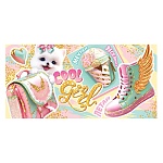 Конверт для денег " Мир открыток " 4-15 Детский- Cool girl, Собачка, ранец, кеды, 168*83мм, без отделки