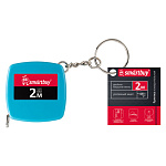 Рулетка измерительная " Smartbay " длина 2м, ширина 12мм, пластиковый корпус, кольцо с цепочкой