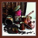 Постер магнитный 300*300мм " Живительный кофе " Винил, европодвес