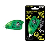 Корректирующая лента " deVente " SuperHero, зеленый, 5мм*10м, картонный блистер, европодвес