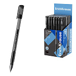 Ручка гелевая " Erich Krause " G-Tone черная 0,5мм, толщина письма 0,4мм, рифленый держатель, металлический наконечник, тонированный корпус