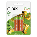 Аккумулятор " Mirex " HR6 2700mAh, 2шт Ni-Mh