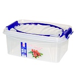 Контейнер пластиковый для пищевых продуктов, с ручкой, 6л " Милих "