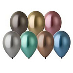 Шар латексный хром  14"/35см Shiny ассорти из 5-7 цветов