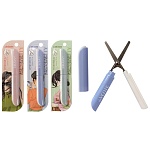 Ножницы " deVente " Mentality 12см металлические, складные, пластиковые ручки, ассорти, защитный футляр, картонная упаковка, европодвес