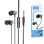 Наушники " Hoco " M110 Encourage серебряные, внутриканальные, проводные, микрофон, кнопка ответа, Jack 3,5мм, длина - 1,2м