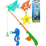 Игровой набор " Рыжий кот " Рыбка за рыбкой- 1, в наборе: 4 рыбки, 1 удочка, картонный блистер, европодвес, 20*55см