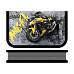 Пенал " Пчелка " ПО-04 1 отделение 115*190*30мм откидная планка Желтый мото, ламинированный картон