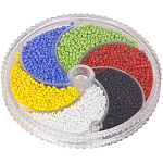 Набор бисера " Zlatka " №3 6цв*10гр матовый крашенный с блеском, размер №11, пластиковая упаковка