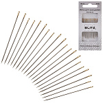 Иглы для шитья ручные " Blitz " 20шт, никелированные, блистер, европодвес