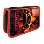 Пенал " Пчелка " ПО-401 1 отделение 130*200*30мм Race in desert, бархатное покрытие soft-touch