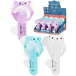 Вентилятор " Рыжий кот " Лягушка, 12,4*6,1см, механический, ассорти (без возможности выбора цвета), шоубокс