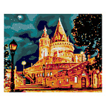 Картина алмазная " Lori " 40*50см Будапешт, полное заполнение, основа с цветной схемой, комплект квадратных страз, стилус, лоток для страз, сухой клей
