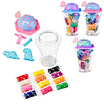 Тесто для лепки " Mazari " Копилка, 135гр, 12цв, формочки 3шт, пластиковая банка