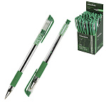 Ручка шариковая " Bruno Visconti " UrbanWrite, зеленая 0,7мм, толщина письма 0,5мм, пластиковый корпус, чернила на маслянной основе, цвет корпуса- прозрачный, резиновый держатель, металлизированный наконечник, прозрачный колпачок с клипом, сменный стержен