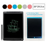 Планшет графический " KWELT " 13 дюймов, 21,5*31см, стилус, блокировка от стирания, цвет ассорти (без возможности выбора цвета), батарейка в комплекте (CR2025), картонная упаковка