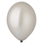 Шар латексный металлик 12"/30см Экстра серебряный