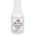 Корректирующая жидкость " Attomex " 16мл с кисточкой, на спиртовой основе, морозоустойчивая, быстросохнущая
