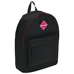 Рюкзак " Erich Krause " 29*39*13см EasyLine 17L Black&Pink, 1 отделение, карман на молнии, регулируемые лямки, ручка-петля