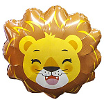 Шар фольгированный фигурный 23"/58см Голова львенка