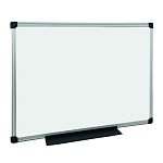 Доска магнитно-маркерная " deVente " Highline 90*120см, пластиковая полка для маркеров, скрытое крепление, картонная коробка