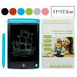 Планшет графический " KWELT " 6,5 дюймов, 11*17,5см, стилус, блокировка от стирания, цвет ассорти (без возможности выбора цвета), батарейка в комплекте (CR2025), картонная упаковка