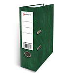 Папка-регистратор А4 " Lamark " сборная 75мм Кожа, зеленая, ламинированный картон, этикетка для маркировки