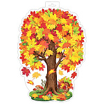 Плакат фигурный " Мир открыток " 0-35 А3 Осеннее дерево