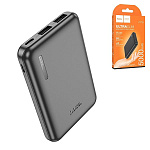 Аккумулятор внешний " Hoco " J115 Journey, 5000mAh, Tupe-C, micro-USB (in), 2 USB (out), 2А, LED индикатор, черный, пластик