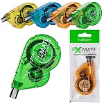 Корректирующая лента " Hatber " X-Mate Luminous 5мм*8м, ассорти, пакет, европодвес