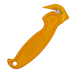 Нож канцелярский безопасный " Buro " пластиковый корпус, желтый, пакет, европодвес