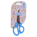 Ножницы детские " deVente " Rabbit, 12,7см, металлические, прорезиненные ручки, безопасные закругленные лезвия, голубые, картонный блистер, европодвес