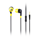 Наушники " Smartbuy " A7 черные, внутриканальные, проводные, микрофон, кнопка ответа, Jack 3,5мм, длина - 1,1м