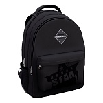 Рюкзак " Erich Krause " 44*23*33см EasyLine 20L Urban Star, черный, мягкая спинка, 2 отделения, внешний карман на передней стенке на молнии, 2 боковых кармана, регулируемые лямки, кармашек на молнии на лямке
