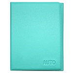 Обложка для автодокументов " ДПС " Auto, бирюзовая, кожзам, 100*130мм