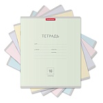 Тетрадь А5 18л линия " EK " Классика Pastel, офсет, на скобе, обложка - мелованный картон, 1 дизайн в спайке, 5 дизайнов в коробке