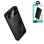 Аккумулятор внешний " Hoco " J154 Victorious, 10000mAh, Tupe-C (in), 2 USB (out), 2А, QC, PD, LED индикатор, черный, пластик