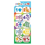 Закладка магнитная " Мир открыток " 2-89 Счет от 1 до 10, 61*184мм