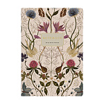 Тетрадь экокожа А5 60л " Bruno Visconti " Flora. Symmetrical flora, клетка, сшивка, тонированный блок 80г/м2, вторая обложка с титульным листом, скругленные углы