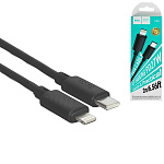 Кабель сетевой Type-C - Lightning " Hoco " X88 Gratified черный, круглый, 2м, 27Вт, PD, ПВХ