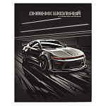 Дневник 1-11 класс 7БЦ " Феникс " Ночной гонщик, выборочный УФ-лак, ламинация софт-тач вельвет, печать в одну краску, универсальная шпаргалка, 48л