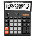 Калькулятор настольный 12 разрядов " Skainer " SK-512M, 146*197*27мм, регулируемый угол наклона, двойное питание, черный