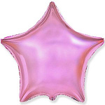 Шар фольгированный 18"/46см Звезда металлик Pink